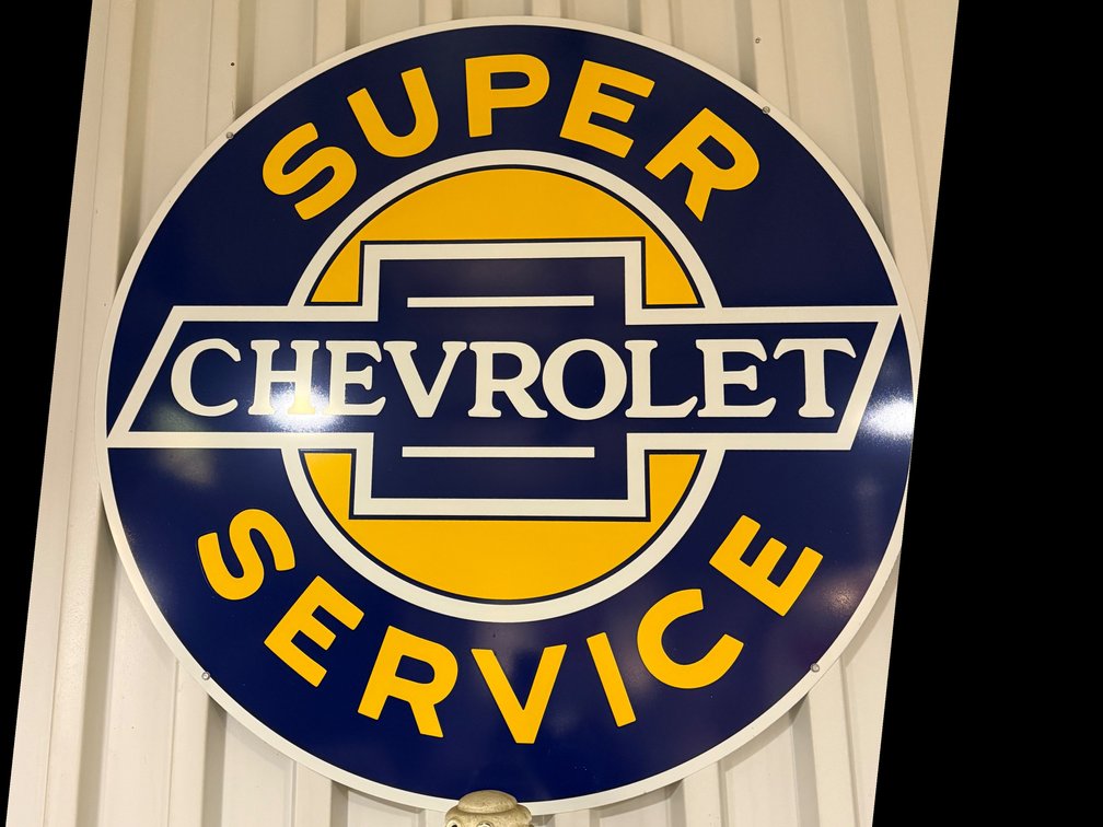 Super Chevrolet Service Metal Sign