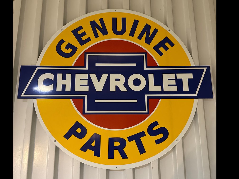 Metal Genuine Chevrolet Parts Sign