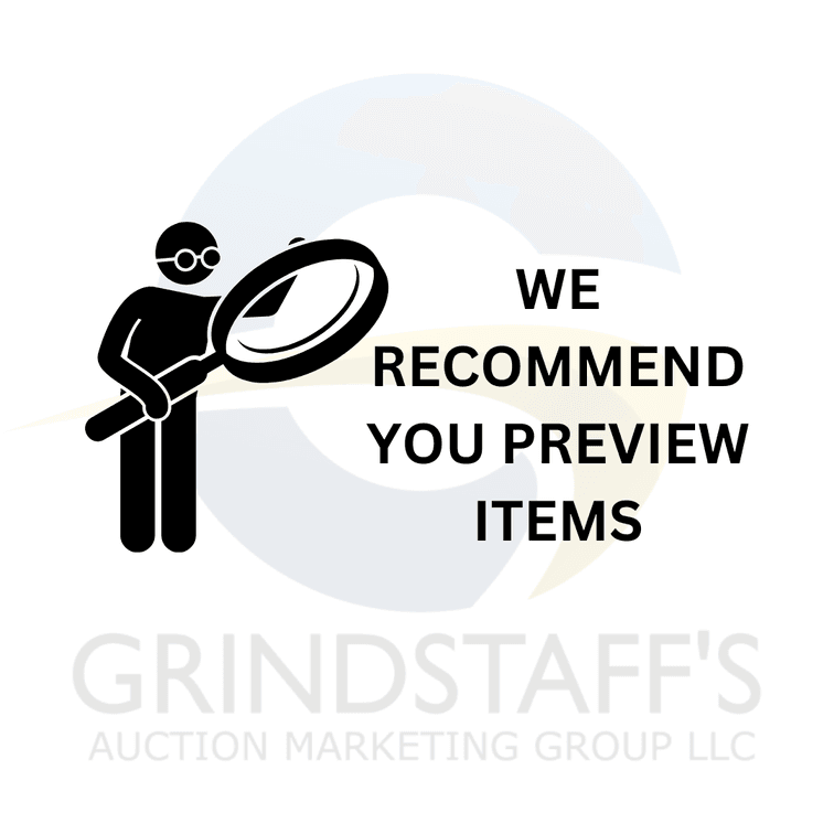 Preview & Inspection STRONGLY Encouraged!
