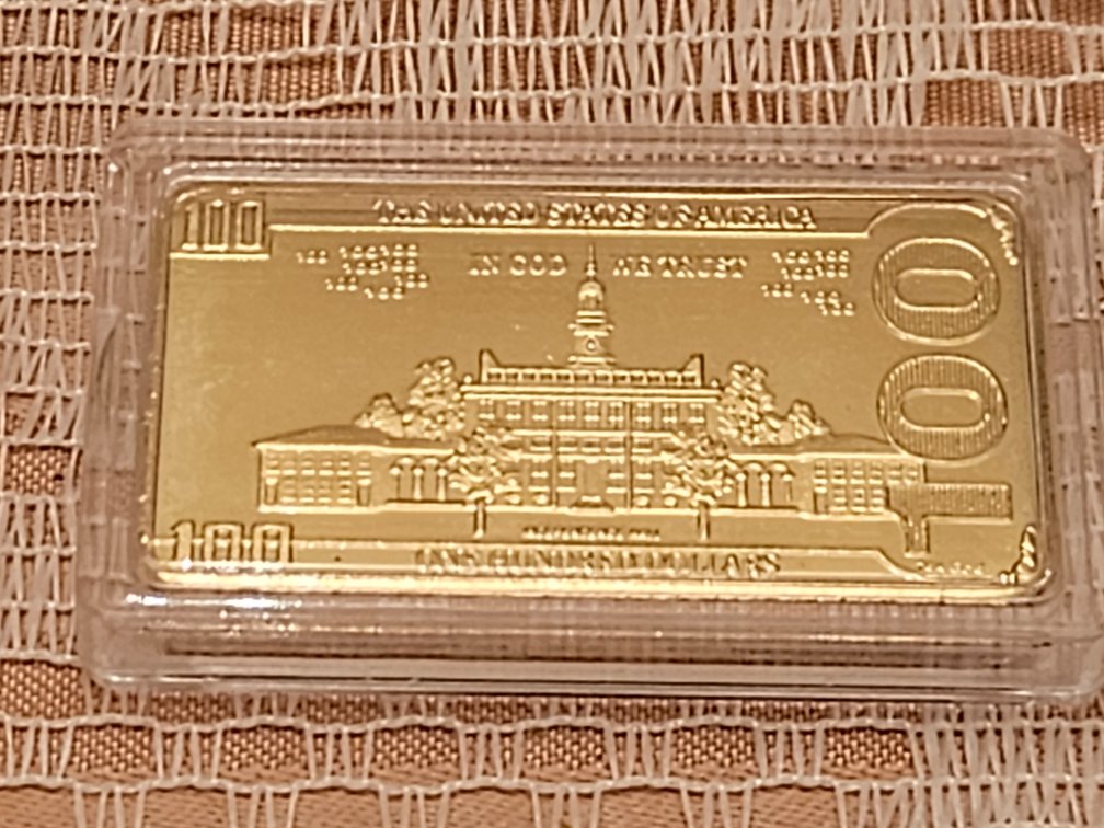 24k Gold Plated Ingot