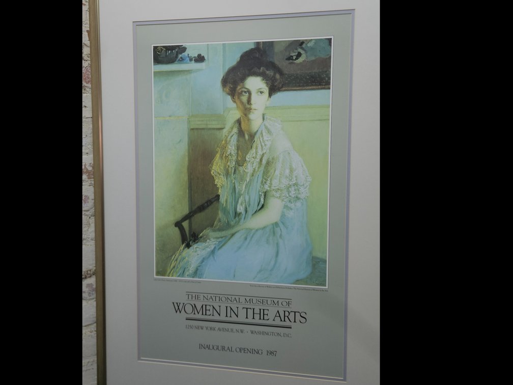 Framed Exhibition Poster The National Museum of Women in the Arts Inaugural Opening 1987