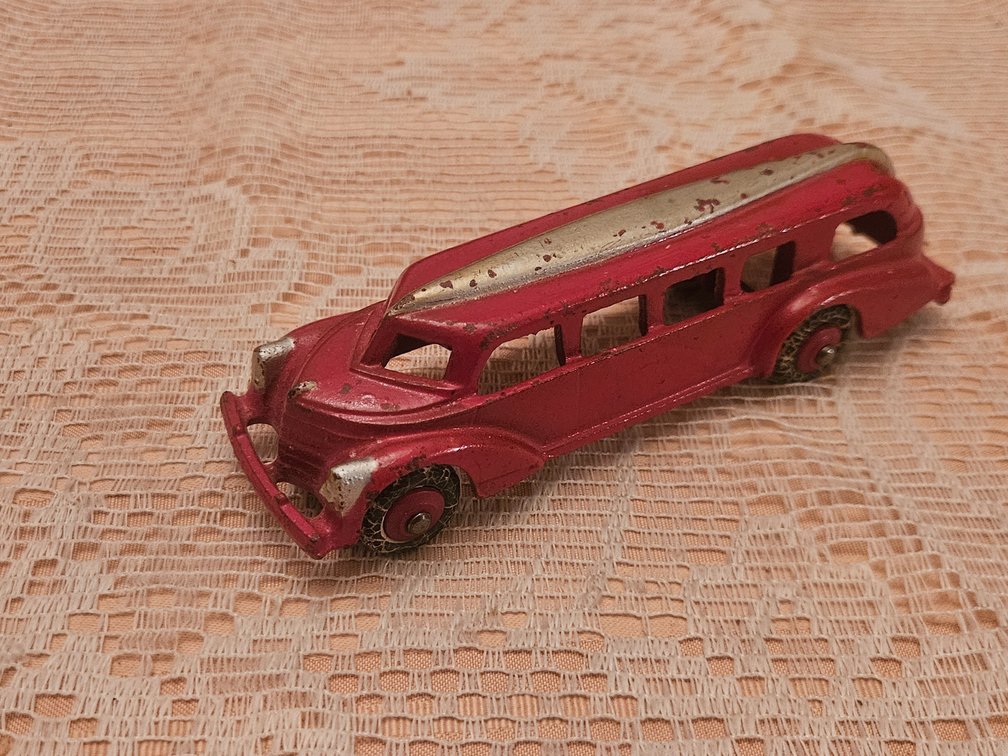 Original Hubley Cast Iron Toy Bus