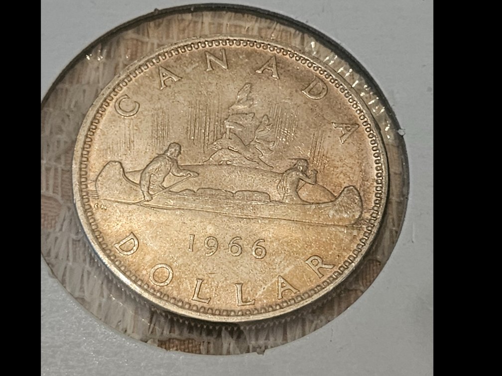 Silver 1966 Canadian Dollar - 23.33 GRAMS