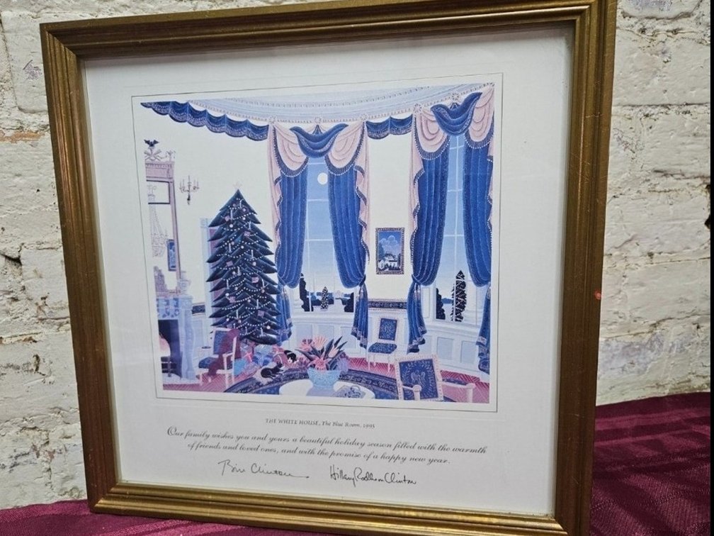 1995 Christmas Card from Bill and Hillary Clinton