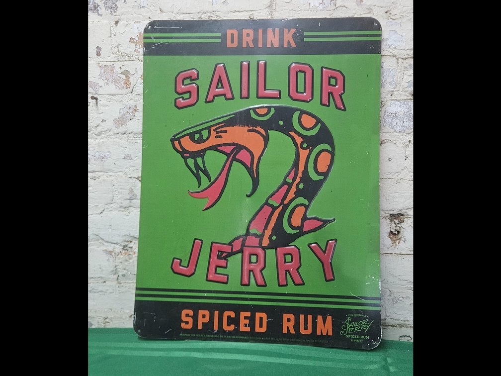 Sailer Jerry Spiced Rum Metal Sign