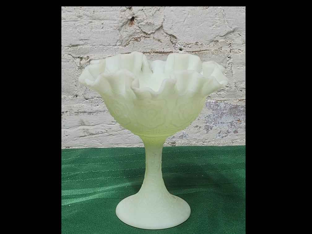 Fenton Ruffled Compote