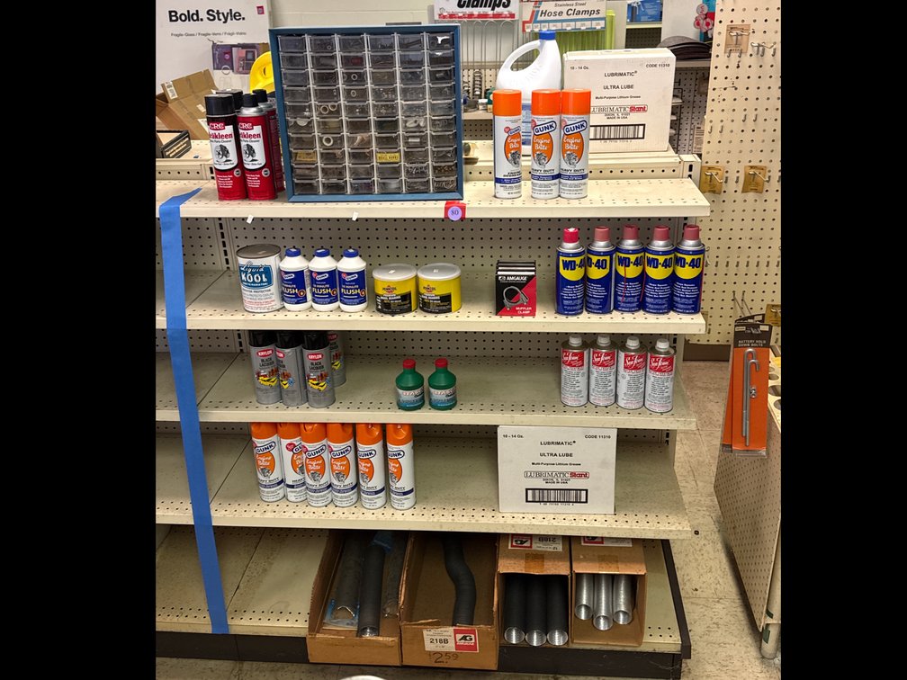Drawer Organizer, Engine Brite, WD-40 and more