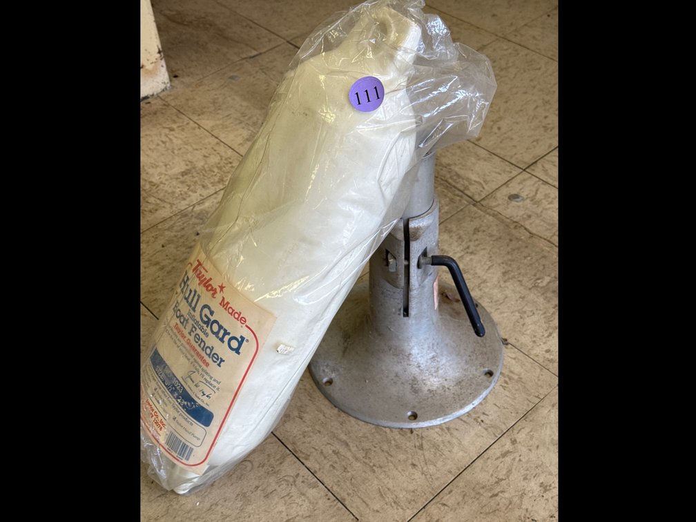 Boat Fender and Boat Seat Pedistal