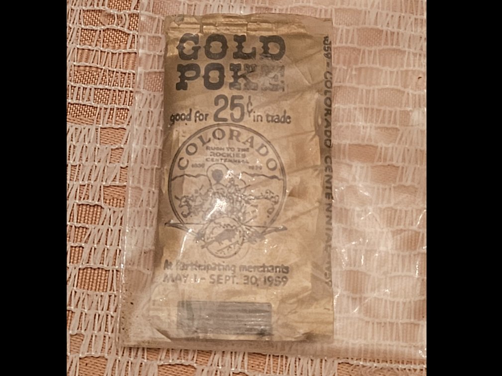 1959 Gold Poke from the Colorado Centennial