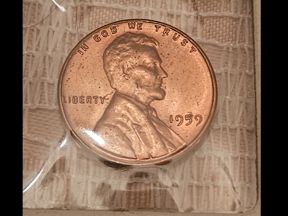 Brilliant Uncirculated 1959 Lincoln Penny