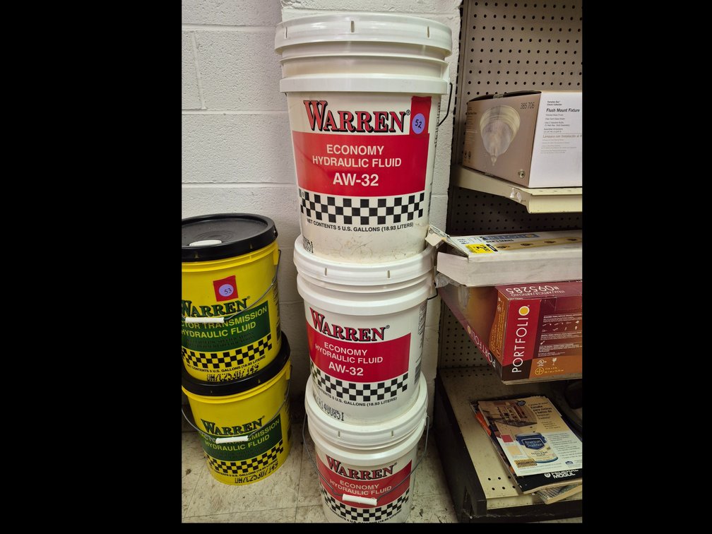 (3) 5gl. Buckets of AW-32 Hydraulic fluid