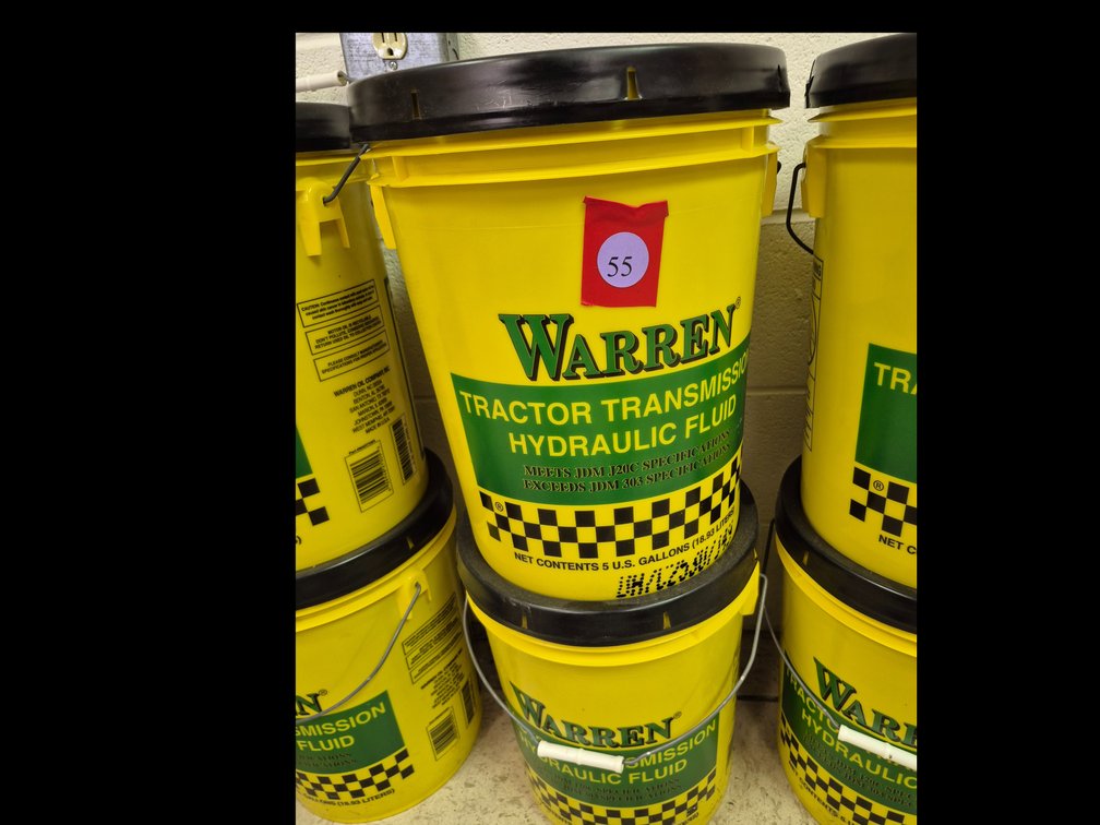 (2) 5gl. Buckets of tractor transmission/ Hydraulic fluid