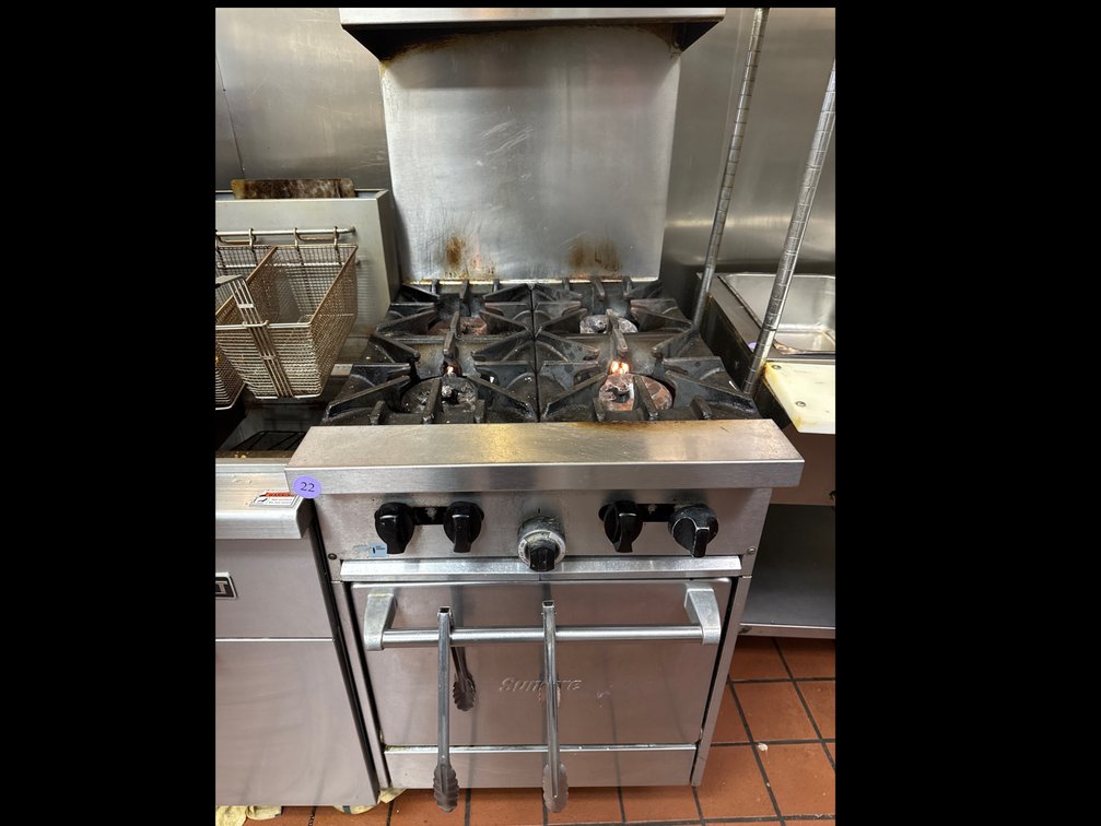 Sun Fire 4EYE Commercial Oven