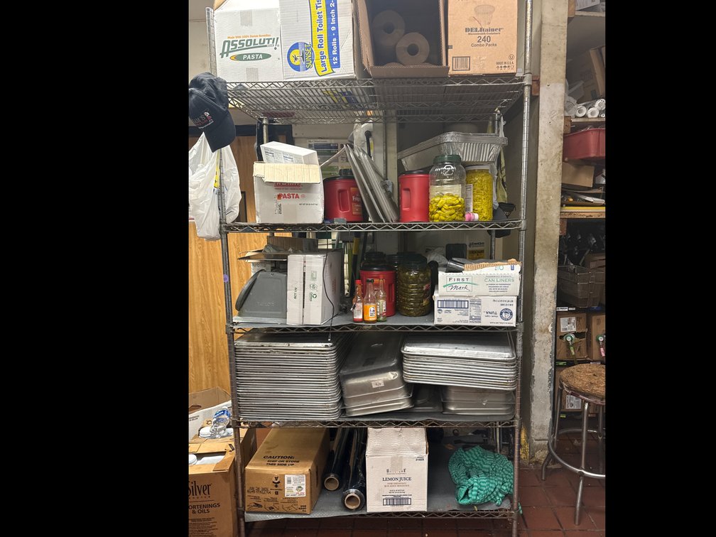 Metal Shelving Unit with Sheet Pans