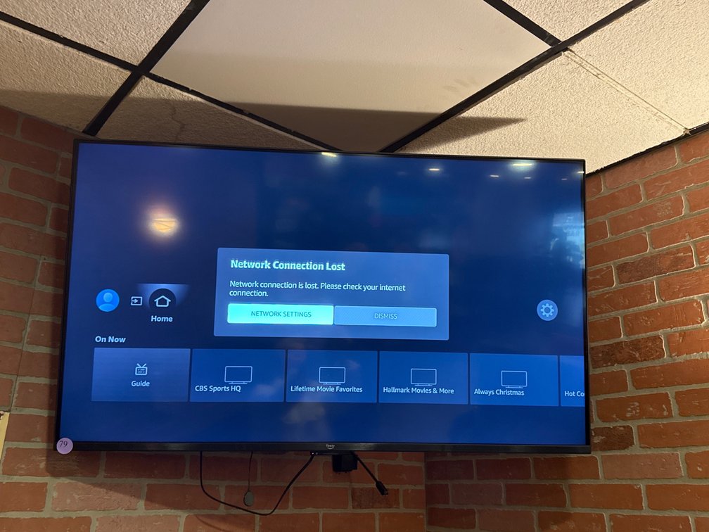 60” Flatscreen Fire TV with remote
