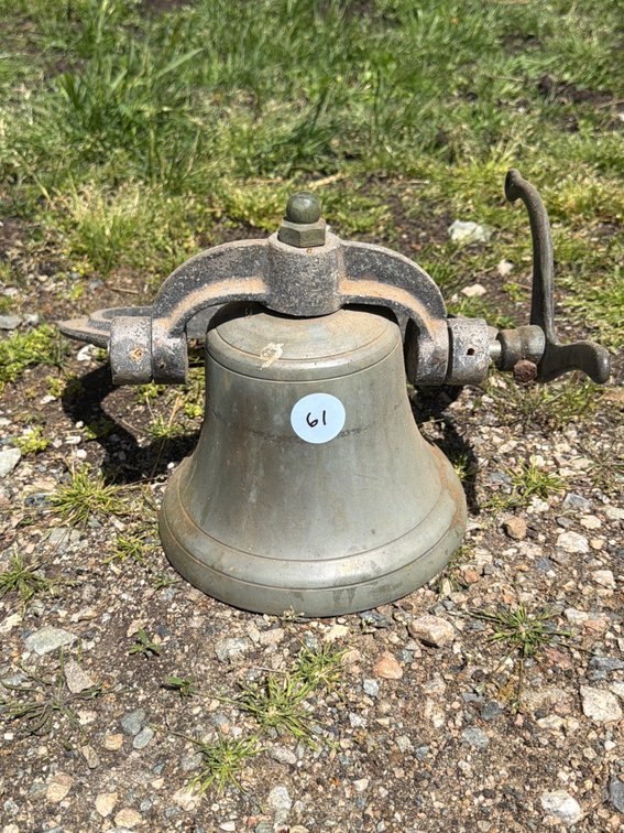 Antique cast-iron farm or dinner bell