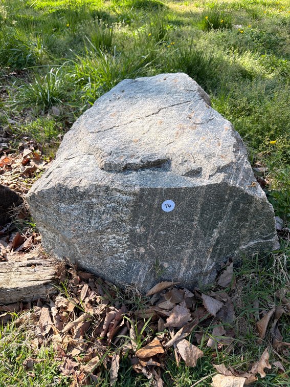 Yard decor rock