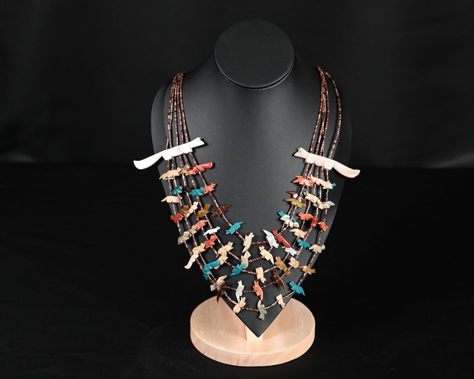 Vintage Zuni Fetish Necklace
