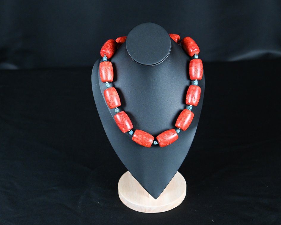 Kalifano Coral and Turquoise Necklace