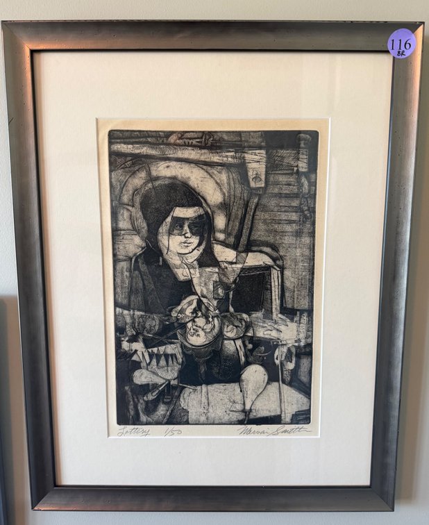 “Lottery” 1/50 signed by American artist Marvin Smith