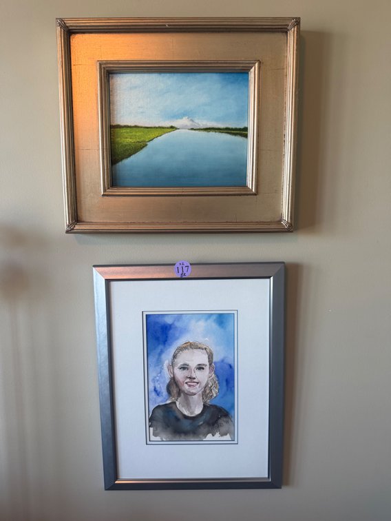 (2) hanging paintings