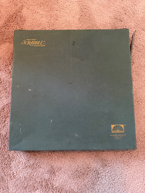 Vintage Scrabble Deluxe Edition game