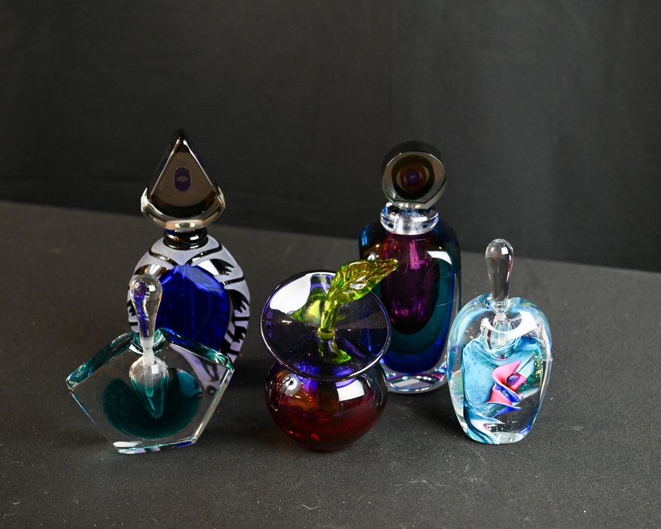 Vintage Art Glass Perfume Bottle Collection