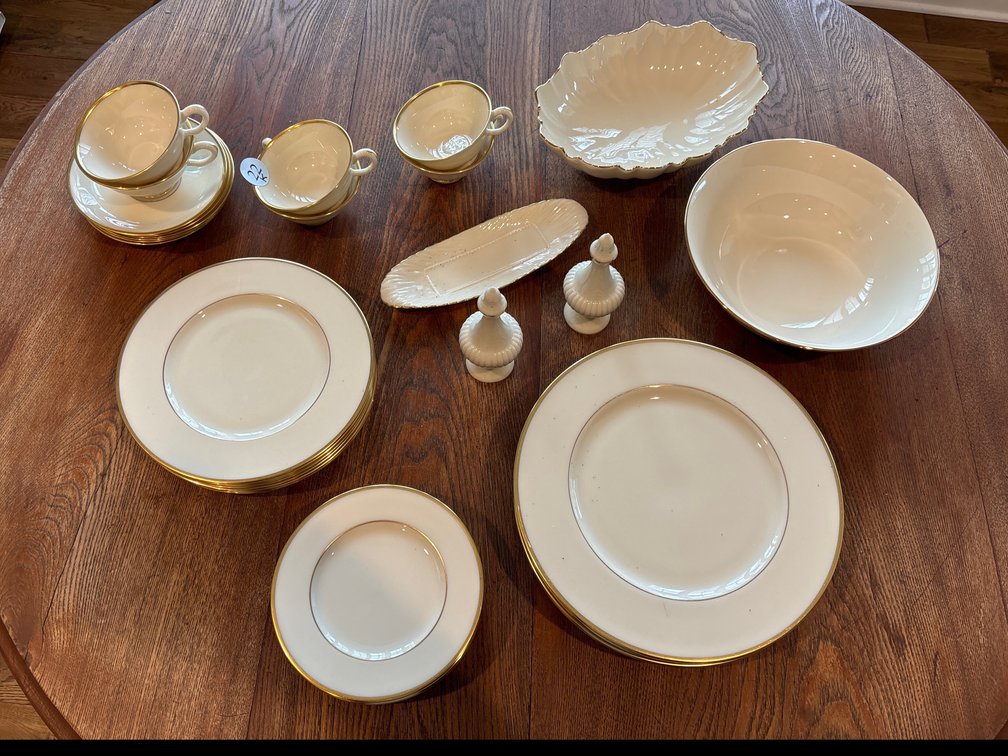 35 pc Lenox dinnerware set; “Mansfield”