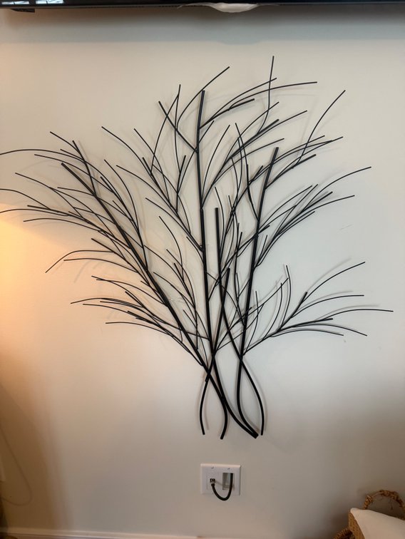 (2) bundle of natural dried pu$$y willow wall decor