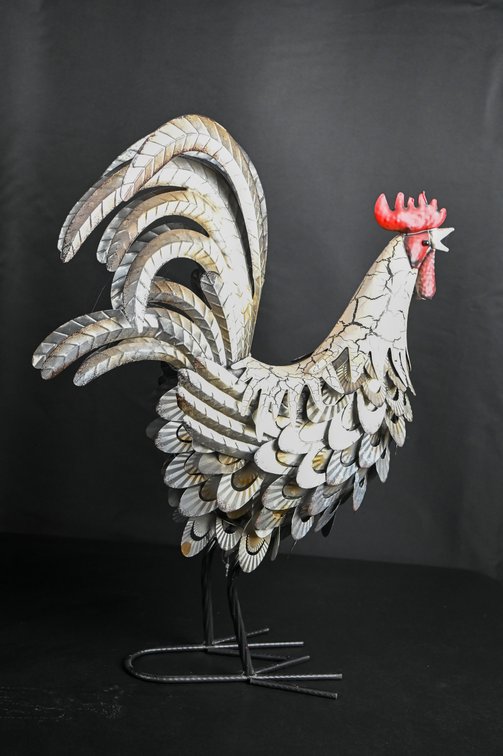 Large Metal Rooster