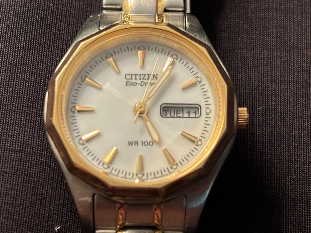 Lady’s Citizen Eco-Drive watch, day and date