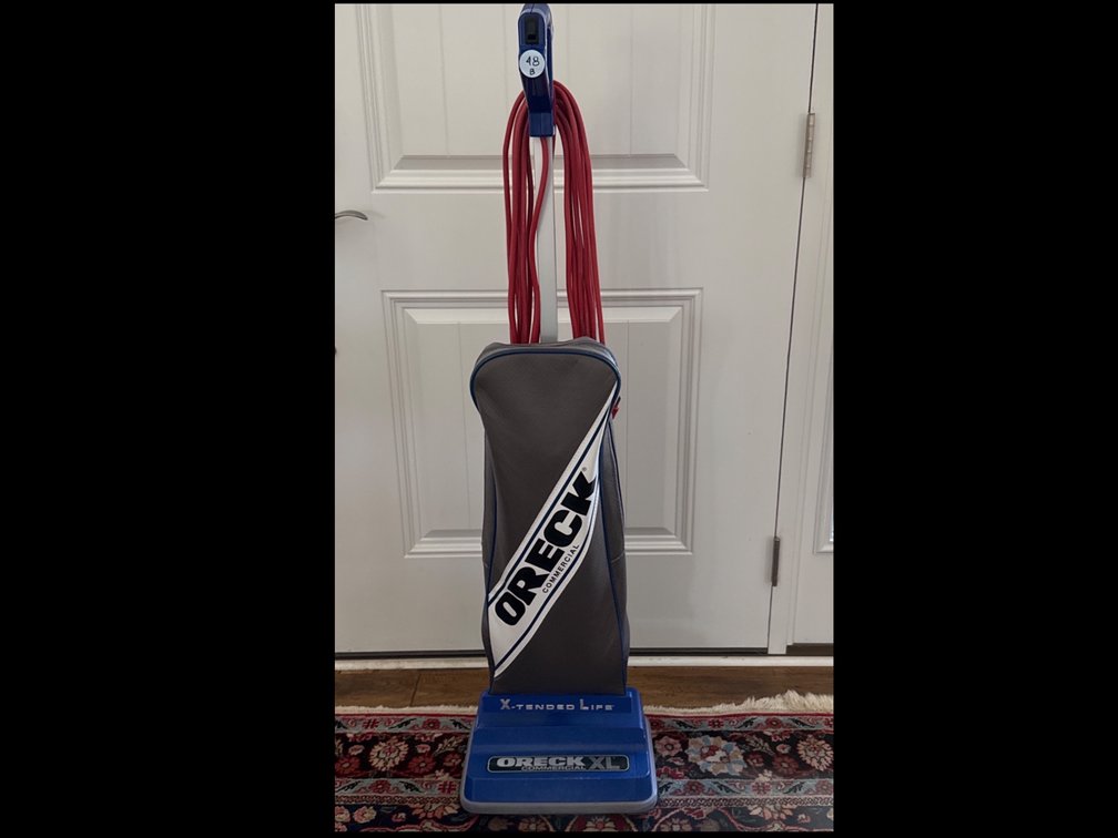 Oreck XL Commercial Vacuum, working