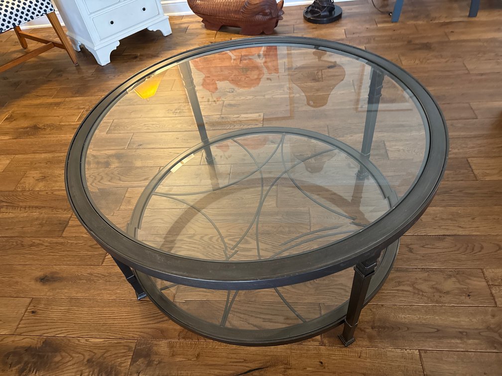 Flexsteel Glass Insert Coffee Table/Side Table