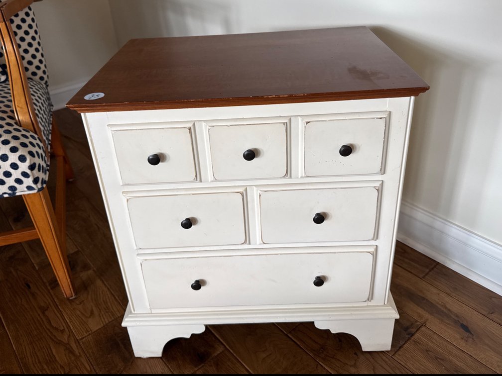 3-Drawer Wood Side Table, 21”W x 16”D x 23”H