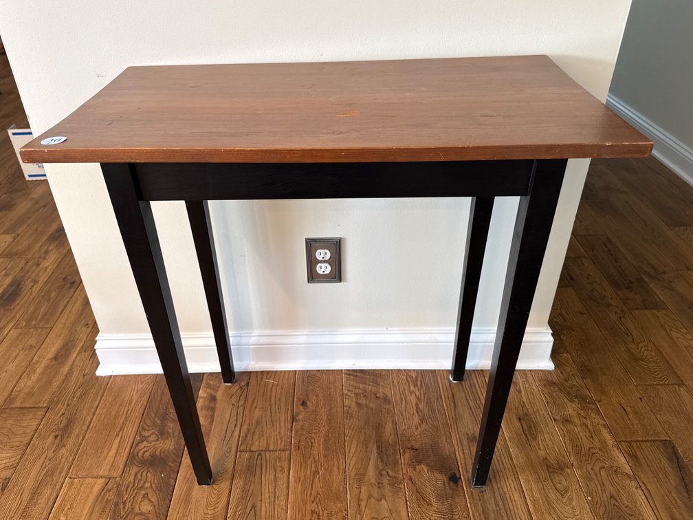 Wood Foyer Table, 30” x 16” x 30”T