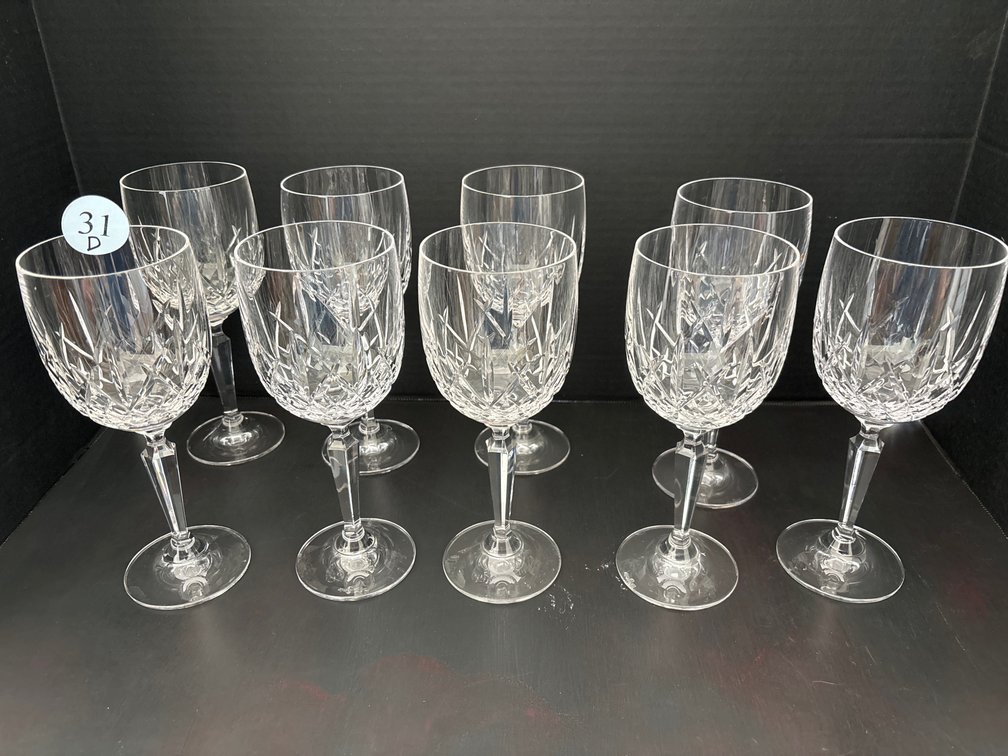 9 pcs of Waterford lead crystal stemware