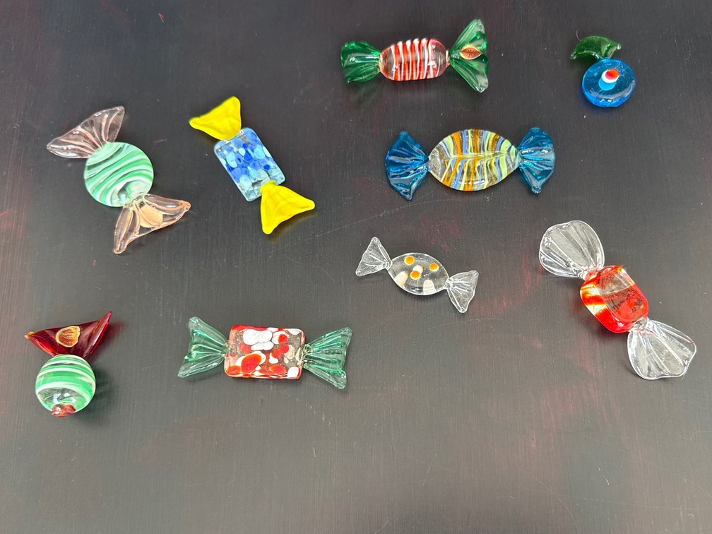 Vintage Blown Glass Candy, some Murano