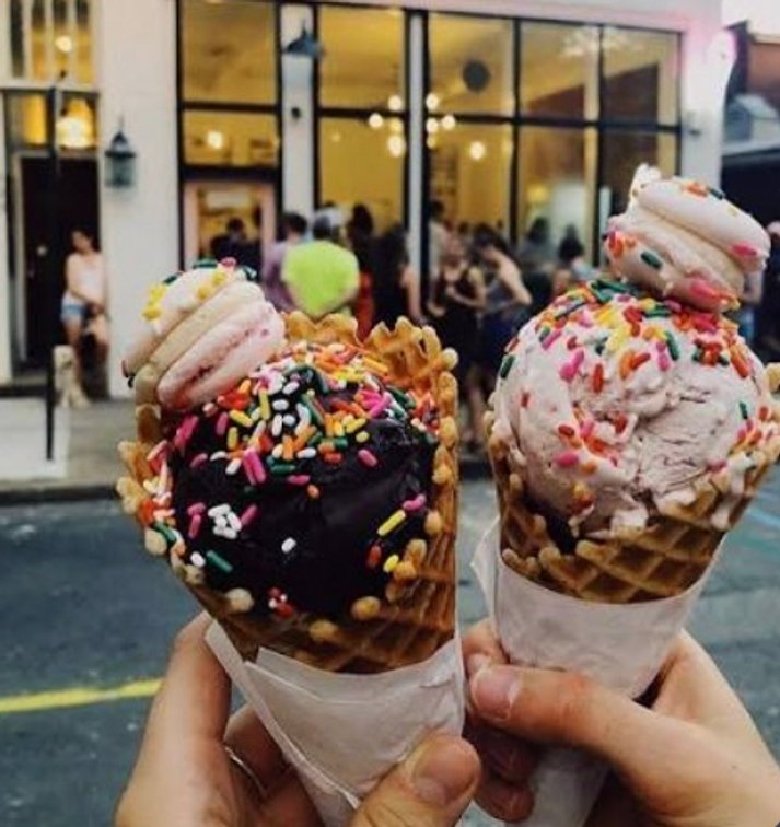 Dinner and Ice Cream in The Fan