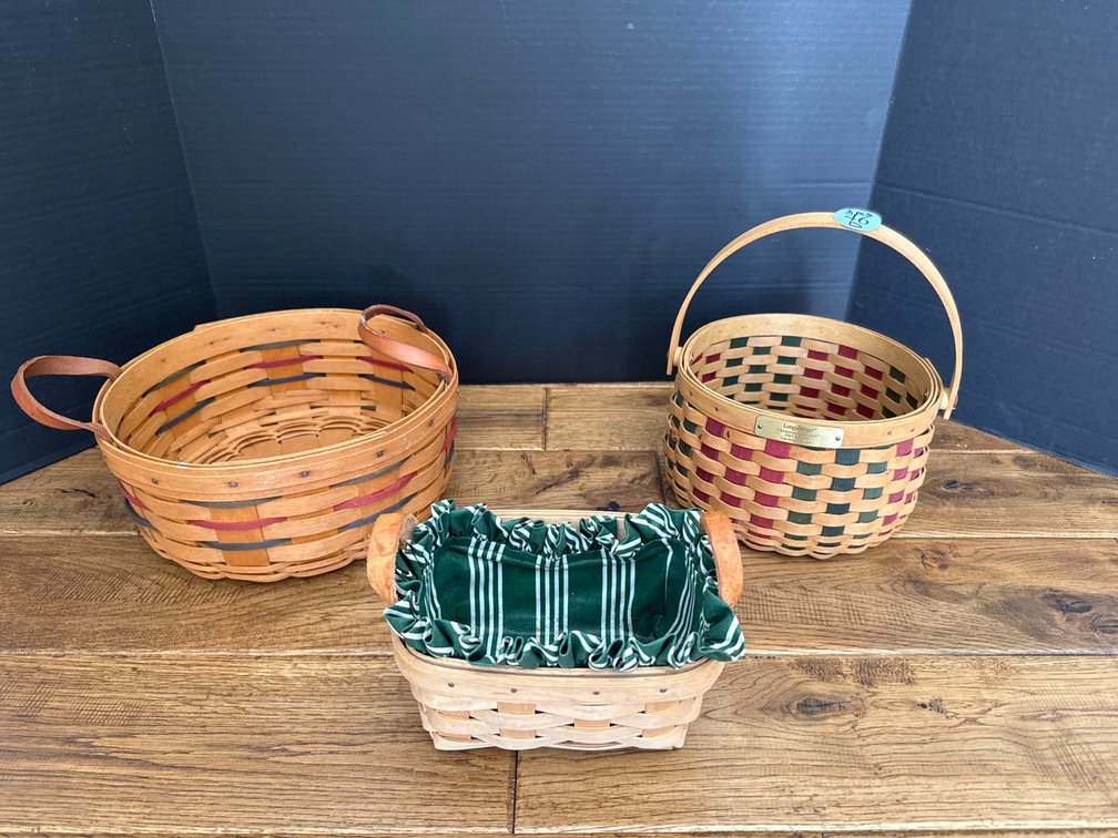 Longaberger Christmas Baskets, 3