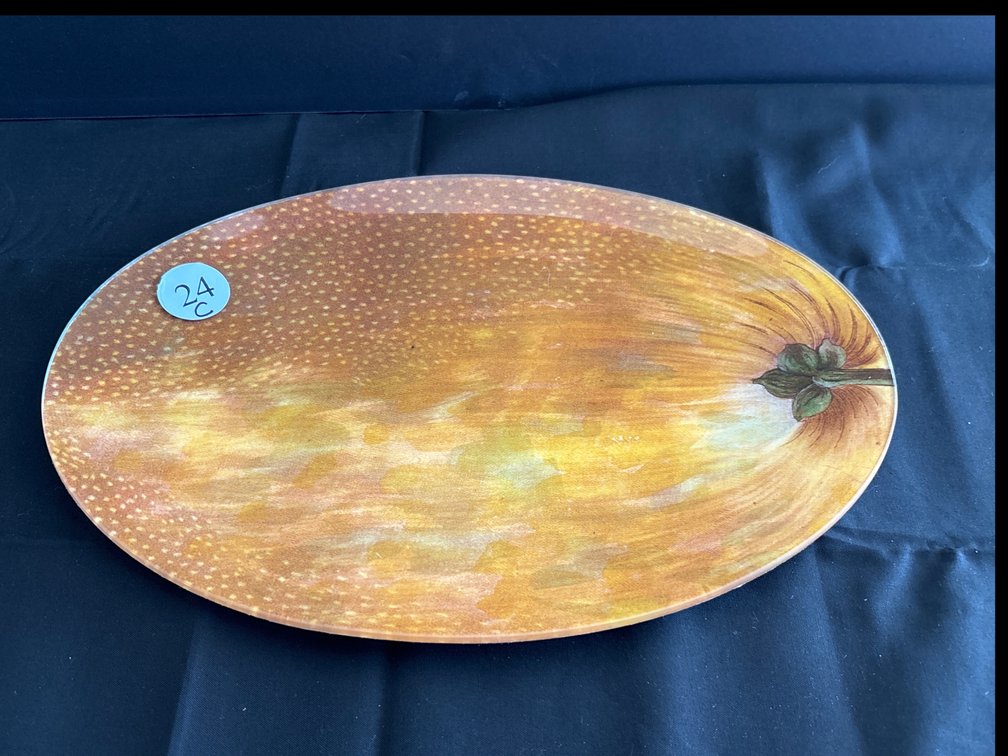 Genuine signed John Derian decoupaged glass platter