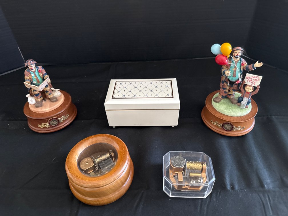 Assorted Music Boxes, 5pcs