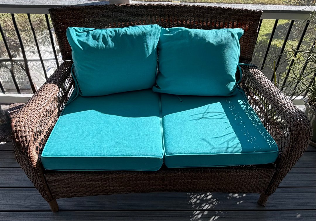 Martha Stewart living outdoor wicker set with cushions included