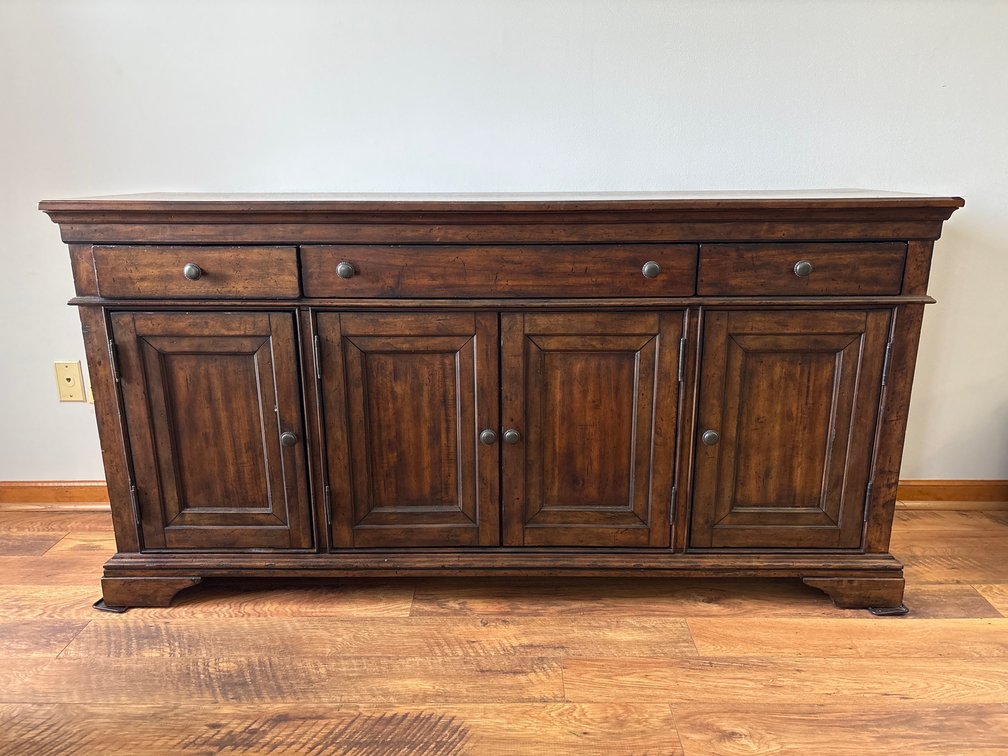 Dark Wood Sideboard Credenza