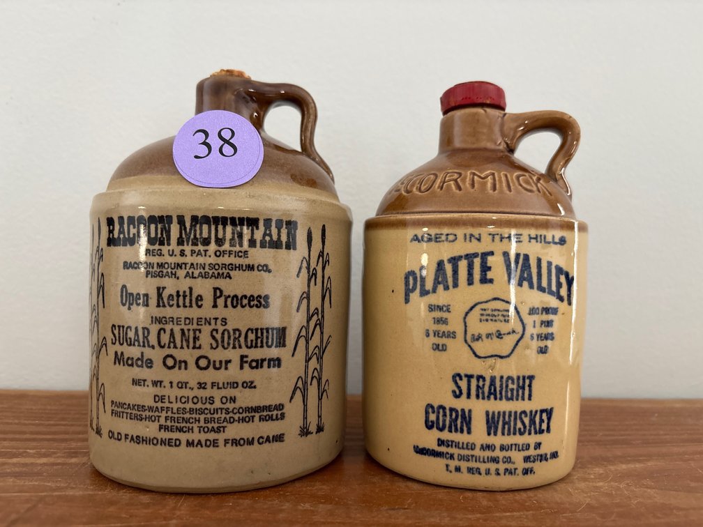 Vintage Sugar and Corn Whiskey Crocks