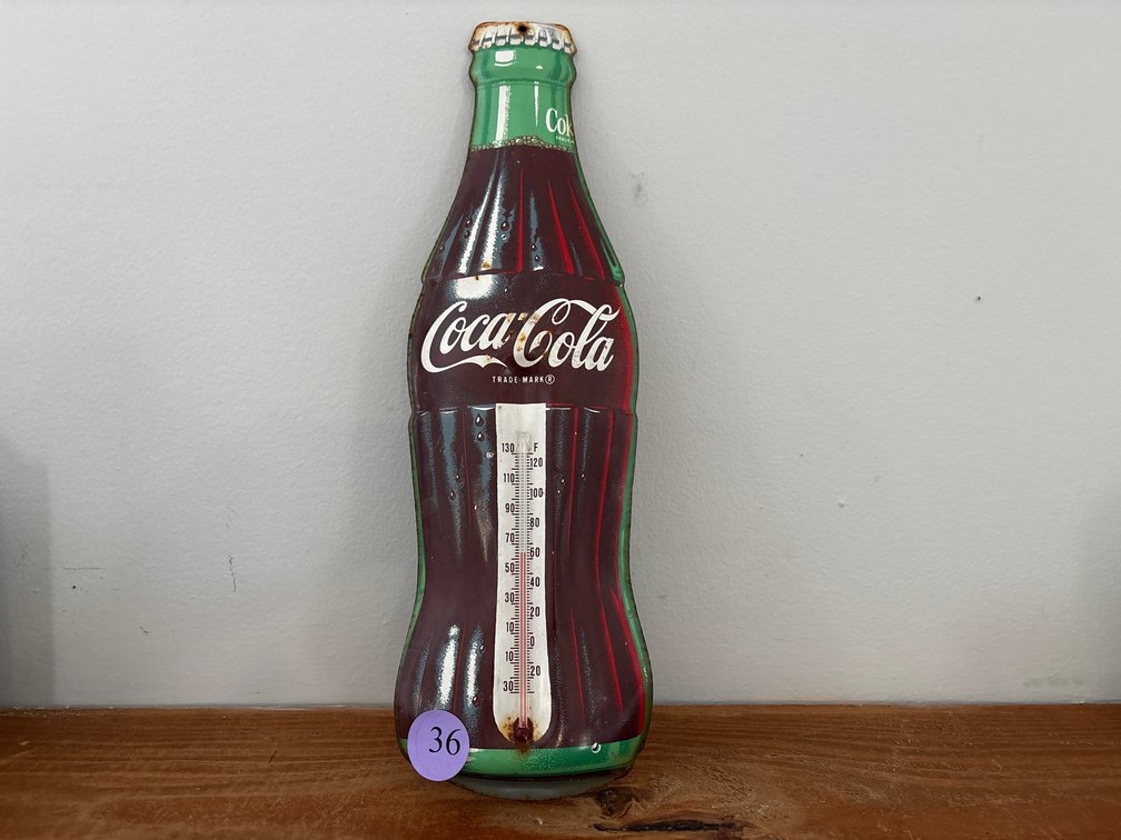 Metal Coca Cola Thermometer