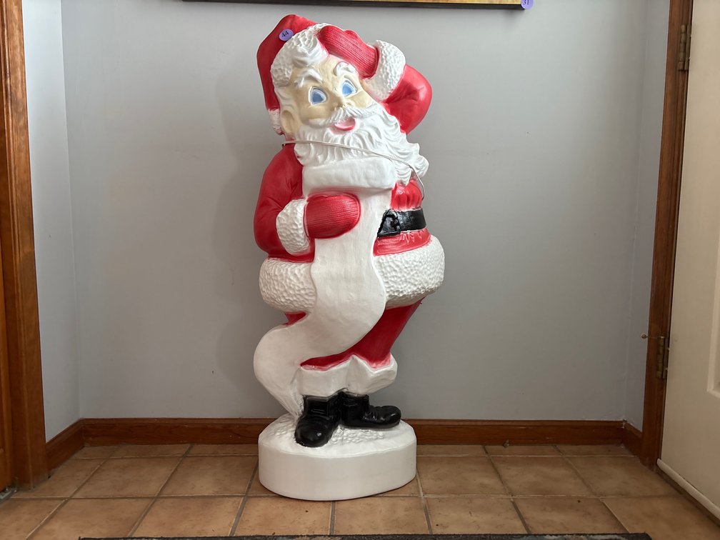 Vintage Style Blow Mold Santa