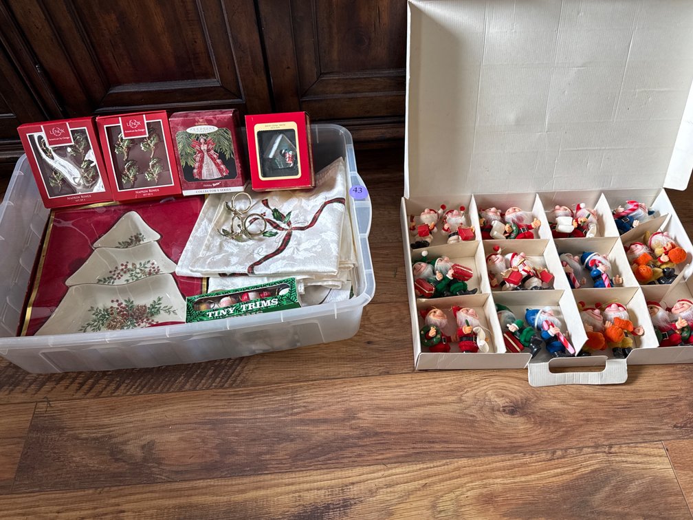 Vintage and Lenox Christmas Decor