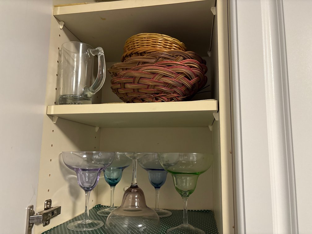 Contents of Upper Cabinets in Kitchen