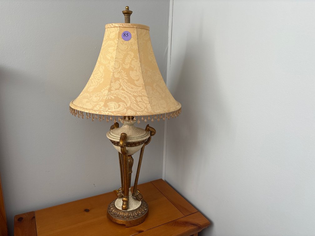 Heavy Plaster Bedside Lamp