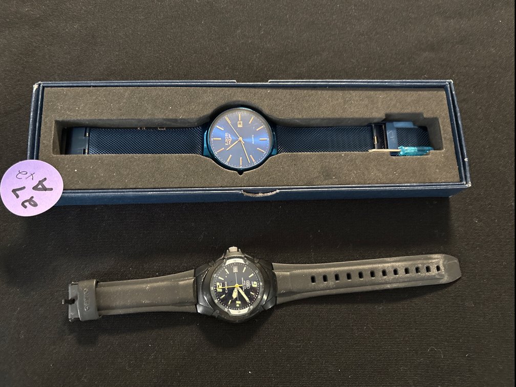 Casio watch, running/ Lige watch, NIB; running